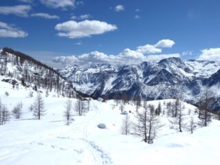 In discesa, poco a monte del Ristoro Muffé.
