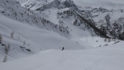 Discesa sul pendio Sud
