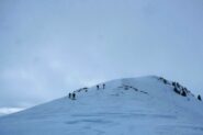 Arrivo in cima