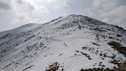 Discesa dalla cima al colletto