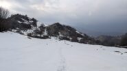 Pezzo innevato a Colle Lunella