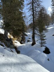 Poco prima di raggiungere il lago