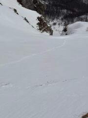 La mia traccia nella parte alta!