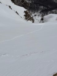 La mia traccia nella parte alta!
