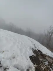 la rampa finale innevata