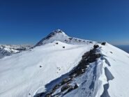 Cresta finale dal colle con P. Pilone