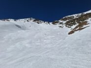 Discesa parte alta su ottima neve