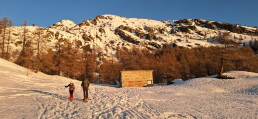 Primo sole nel vallon di Fontanalba
