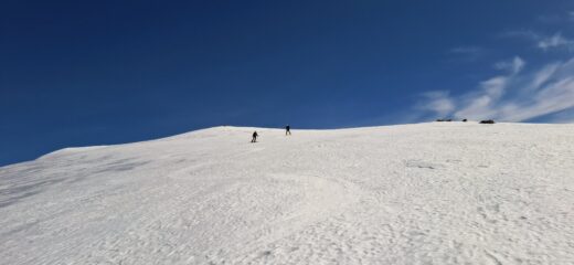 Pendio dalla cima verso la baisse de Fontanalba