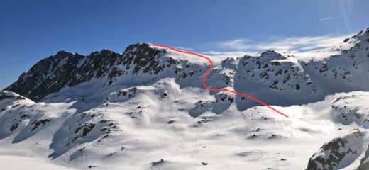 Discesa dalla Bicknell sul lac du Basto