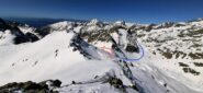 In rosso la ns discesa dalla Baisse Niré, in blu verso il rifugio Nizza