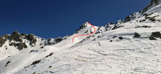 Discesa dalla Montolivo 