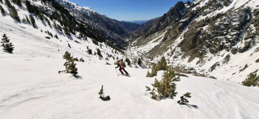 Neve che rimane top fino al fondovalle Gordolasque
