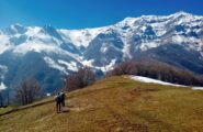 spettacolare panorama su Rocca Pergo,Monte Grum e Bram 