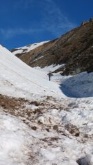 Inizio del canale dal vallone delle Miniere