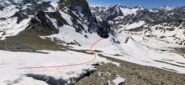 Dall'anticima verso imbocco canale