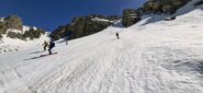 Neve ancora buona passando per le pendici dell'Albrage