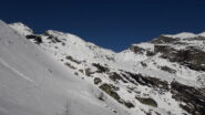 al centro al fondo la Bocchetta di Valbona..