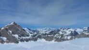 Dalla cima, Tsanteleina e gruppo del Monte Bianco