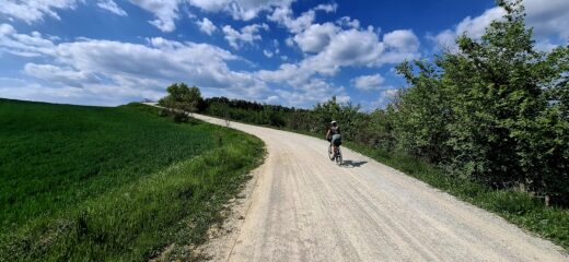 Le crete Senesi con pendenze spesso molto impegnative