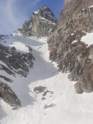 Il couloir del porco basso sorvegliato a vista da Punta Venezia