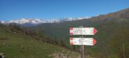 Balcone sulle valli di Lanzo, pochi minuti oltre l'alpe Cialma, con le cime delle tre valli di infilata