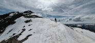 In arrivo al colletto tra Collalunga e Cimon