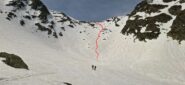 Discesa dal colletto nel vallone dei Dossi