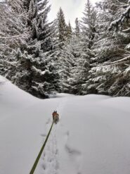in salita lungo la poderale