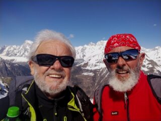 con Paolo simpatico montanaro delle alpi Apuane.