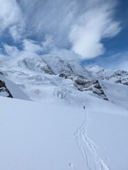 salendo verso la Fuorcla d'Arlas, il Palu' e' ormai alle nostre spalle