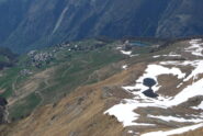 Dalla vetta-Chamois e il Lago di Lod