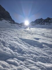Seconda parte del Chiovenda. Il sole entra nel canale intorno alle 10
