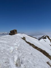 Cresta e casotto in vetta