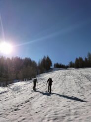 In salita oltre l'anfiteatro 