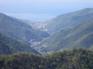 Recco dalla cima del Tugio