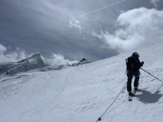 Allalinhorn completamente in ghiaccio