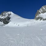 Allalinpass di fronte a noi