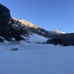 Al mattino presto, si vede già il sole illuminare le zone alte