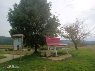La panchina panoramica di Montaldo.