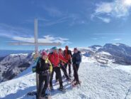 gruppo in cima a Costa Ghiggia