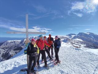 gruppo in cima a Costa Ghiggia