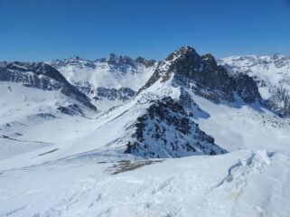 vallone di discesa dalla Testa del Lupo