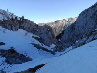 Gola delle Saline da sopra.
