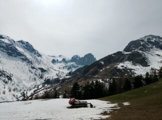 Partenza dal rifugio 