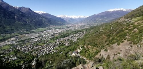 Panorama su Aosta