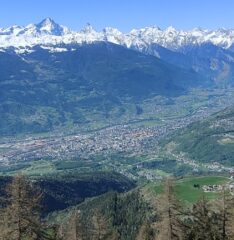 Vista bellissima su Aosta 
