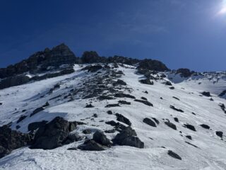 Dal col des portes la salita 