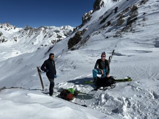 breve pausa in cima al canale