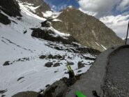 Vista della nostra discesa al Soria dal Colle di Fenestrelle